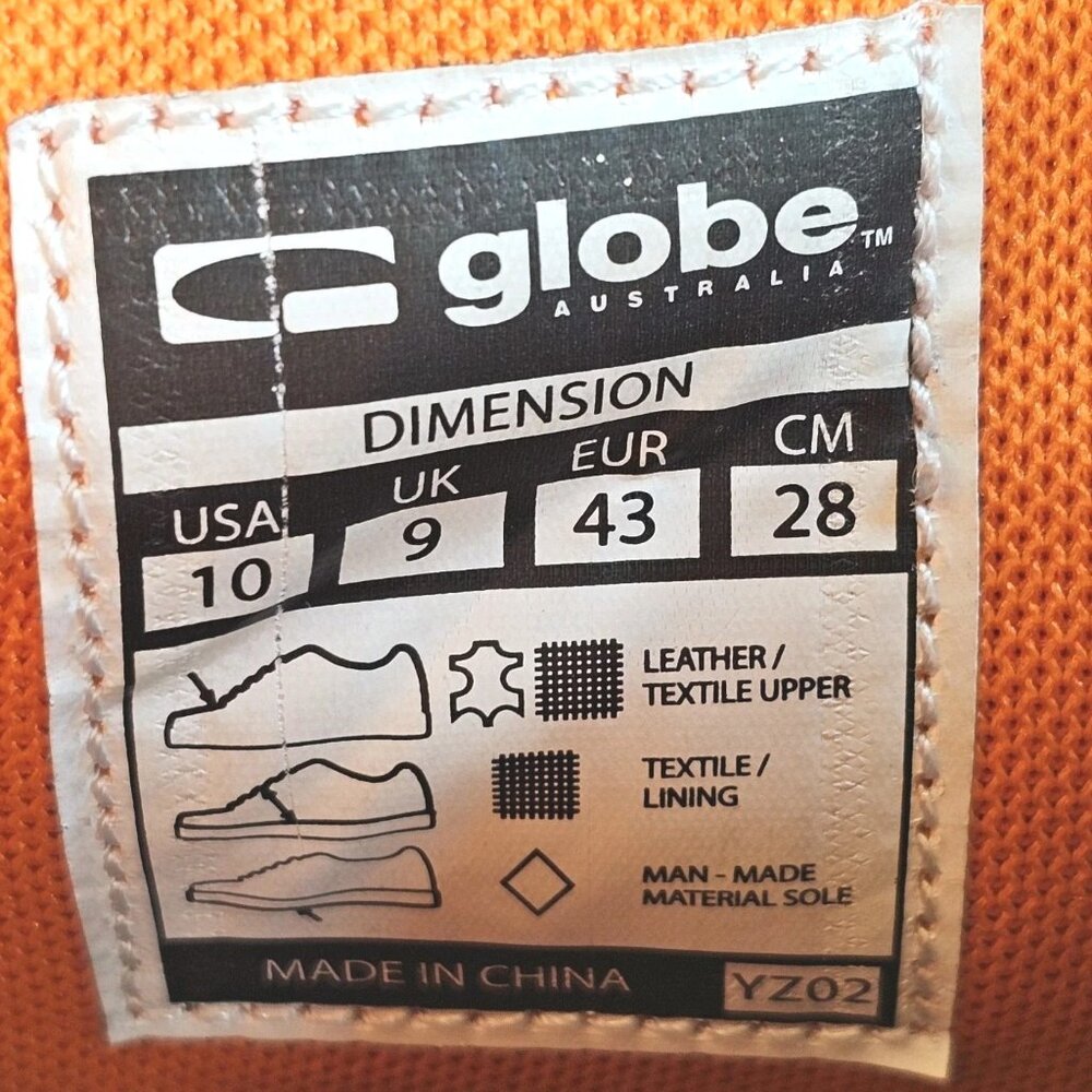 Globe Skateboard Shoes Dimension Brown Maalouf - Men's Size 10 - Picture 7 of 16